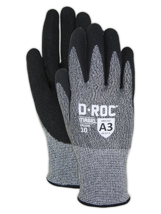 MAGID Griffin Gear ANSI A3 Hyperon Blended Sandy Nitrile Coated Work Gloves, 12 Pairs, Size 8/Medium, GPD255