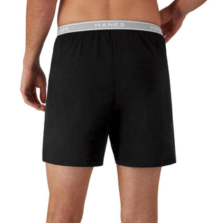 Hanes Mens Boxers, Cotton Knit Comfortable Underwear, Moisture-wicking 5-pack Boxer-shorts, Assorted - 5 Pack, Medium US