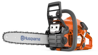 Husqvarna 130 Gas Powered Chainsaw, 38-cc 2-HP, 2-Cycle X-Torq Engine, 16 Inch Chainsaw with Automatic Oiler, For Wood Cutting and Tree Pruning, Gifts For Men