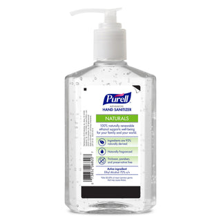 Purell NATURALS Advanced Hand Sanitizer Gel, with Skin Conditioners and Essential Oils, 12 fl oz Counter Top Pump Bottle (Case of 12) - 9629-12
