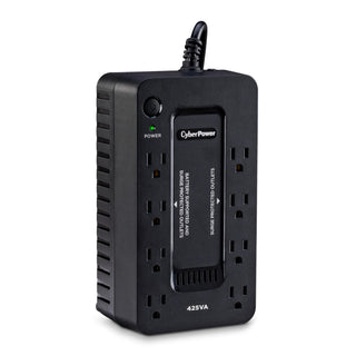 CyberPower ST425 Standby UPS Battery Backup and Surge Protector, 425VA/260W, 8 Outlets, Compact, UL Certified
