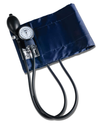 Graham-Field Manual Blood Pressure Monitor – Adult XL Size, Blue BP Cuff with Aneroid Gauge and Carry Case