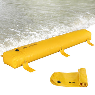 Flood Barrier, Flood Bags, Sandbag Alternative, Water Barrier for Flooding with Great Waterproof Effect, Reusable PVC Water Diversion Tubes, Lightweight Flood Barriers for Home, Door, Garage