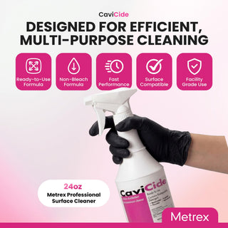 Metrex CaviCide Surface Disinfectant Cleaner Spray, 24 Oz – Ready-to-Use Disinfecting Spray, All Purpose Cleaner & Decontaminant for Medical, Clinical, Laboratories & Patient Care Areas