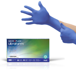 Microflex UF524XS Ultraform Powder Free Nitrile Glove Size Small Box of 300