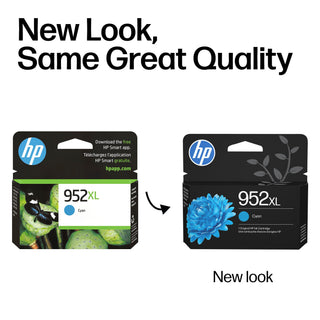 HP 952XL Cyan High-Yield Ink Cartridge | Works OfficeJet 8702, OfficeJet Pro 7720, 7740, 8210, 8710, 8720, 8730, 8740 Series | Eligible for Instant Ink | L0S61AN
