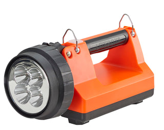 Streamlight 45861 E-Spot Firebox 1500-Lumen 110000 Candela Rechargeable Spot Beam Lantern with Dual Rear LEDs, AC/DC Charging, Heavy Duty Shoulder Strap, and Mounting Rack, Orange