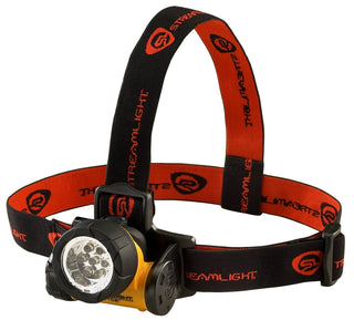 Streamlight 61052 Septor 120-Lumen 900-Candela Hands-Free LED Headlamp with 7 LEDs, 3 Lighting Modes and Elastic & Rubber Straps, Yellow