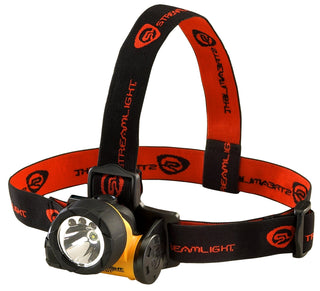 Streamlight 61050 Trident 80-Lumen LED Headlamp with Elastic Head Strap, and Rubber Hard Hat Strap, Yellow