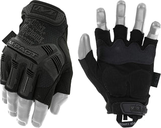 Mechanix Wear M-Pact Fingerless Tactical Impact Resistant Gloves - Impact Protection & Vibration Absorption - Heavy Duty - Machine Washable - Medium - Covert Black