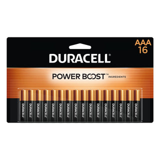 Duracell Coppertop AAA Batteries with Power Boost Ingredients, Triple A Batteries, 16 Count (Pack of 1) for Household and Office Devices, Alkaline AAA Battery