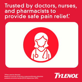 Tylenol Extra Strength Easy to Swallow Acetaminophen, Pain Reliever & Fever Reducer Coated Caplets for Adults with Gentleglide Technology, 500 mg Extra Strength Acetaminophen, 100 ct