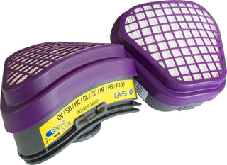 GVS SPR474 Elipse OV/AG-P100 Replacement Filters, Both Small/Medium and Medium/Large