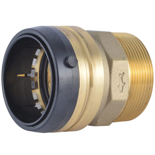 SharkBite 3/4 Inch MNPT Adapter, Push To Connect Brass Plumbing Fitting, PEX Pipe, Copper, CPVC, PE-RT, HDPE, U134LFA