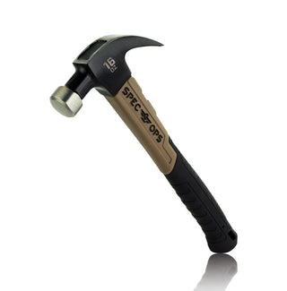 Spec Ops Tools Fiberglass Hammer, 16 oz, Smooth Face, Curved Claw, Shock-Absorbing Grip, 3% Donated to Veterans