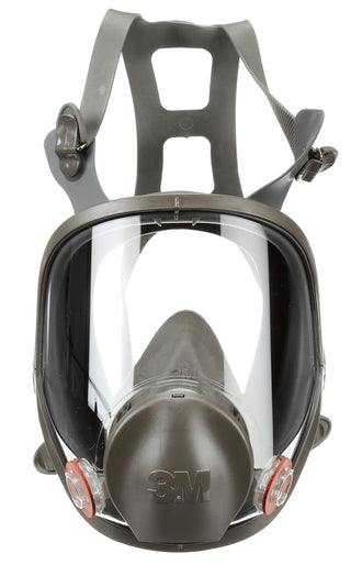 3M Full Facepiece Reusable Respirator 6900, NIOSH, Large Lens, ANSI High Impact Eye Protection, Silicone Face Seal, Four-Point Harness, Comfortable Fit, Painting, Dust, Chemicals, Large