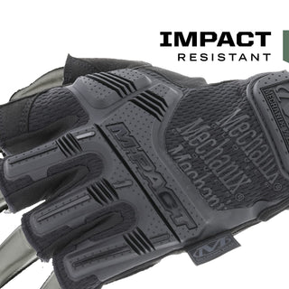 Mechanix Wear M-Pact Fingerless Tactical Impact Resistant Gloves - Impact Protection & Vibration Absorption - Heavy Duty - Machine Washable - X-Large - Covert Black