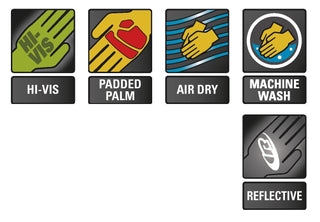 Ansell Ringers Gloves R-347 Rescue Glove, Protection in High Intensity Jobs - First Responders, Rescue, Extrication, Hi-Vis, Small