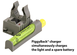 Streamlight 75277 Piggyback Smart Charger Holder & Battery (Cord not Included) - Stinger Series Except UltraStinger, PolyStinger LED HAZ-LO, Stinger 2020