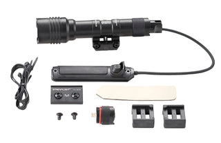 Streamlight 88059 ProTac Rail Mount 2 625-Lumen 22,000-Candela Tactical LED Flashlight with Remote Pressure Switch, Tail Switch, Clips, Black, Box