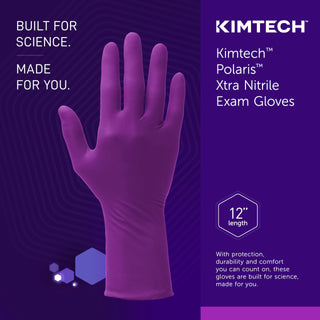Kimtech™ Polaris™ Xtra Nitrile Exam Gloves (62763), 7.5 Mil, Ambidextrous, 12”, L, 50 Nitrile Gloves/Box