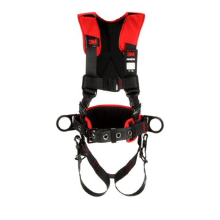 3M Protecta Comfort Construction Style Positioning Harness 1161207, Black, X-Large, 1 EA/Case