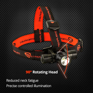 Streamlight 61304 ProTac HL Headlamp, 635-Lumen 8,500-Candela, Hands-Free Tactical Lighting, Elastic and Rubber Head Straps, Black, Box