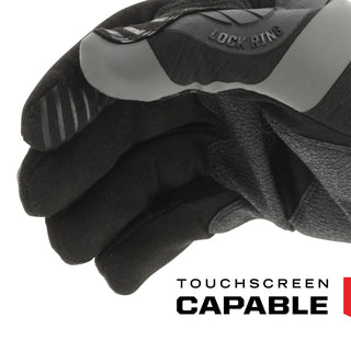 Mechanix Wear M-Pact Impact Resistant Work Gloves - Durable Safety Gloves for Men - Touchscreen Capable - Machine Washable - Breathable - Medium - Black