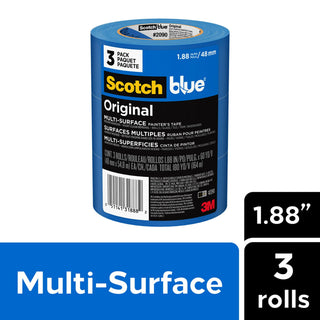 ScotchBlue Painter's Tape, Multi-Use, 1.88-Inch by 60-Yard, 3-Roll