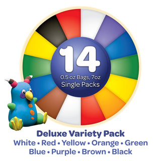 Crayola Model Magic Deluxe Variety Pack (14ct), Kids Air Dry Clay, 7oz, Bulk Modeling Clay Alternative, Gift for Kids, Ages 4+