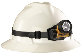 Streamlight 61050 Trident 80-Lumen LED Headlamp with Elastic Head Strap, and Rubber Hard Hat Strap, Yellow