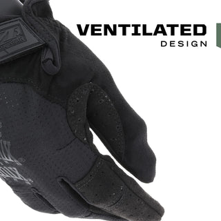 Mechanix Wear Specialty Vent Tactical Gloves - Ventilated Precision Fit High-Dexterity Field Work Gloves - Touchscreen Compatible & Machine Washable - XX-Large - Covert Black