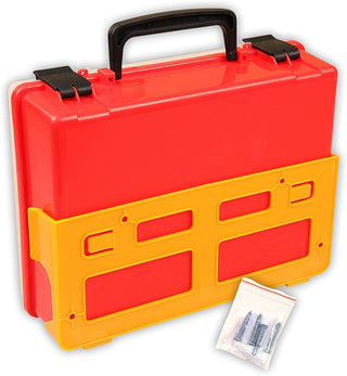 Rapid Care First Aid 839-LGBBK-1 Premium Bloodborne Pathogen & Bodily Fluid Spill Clean Up Kit, OSHA Compliant, Wall Mountable, 10" x 8" x 3.5",Red/Clear