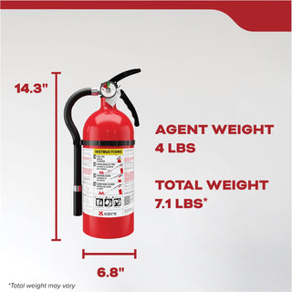 Kidde Fire Extinguisher for Home, Residential and Living Area Use, 2A10BC