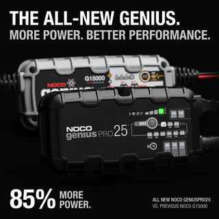 NOCO GENIUSPRO25: 25A 6V/12V/24V Professional Smart Battery Charger – Maintainer, Desulfator & Power Supply with Overcharge Protection & Thermal Compensation – for Lead-Acid & Lithium Batteries