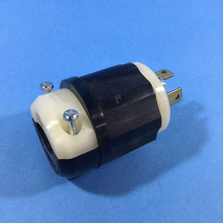 Leviton 30 Amp, 480 Volt 3-phase, NEMA L16-30P, 3P, 4W, Locking Plug, Industrial Grade, Grounding, 2731, Black-White