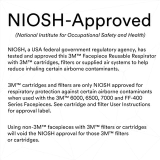 3M Full Facepiece Reusable Respirator 6900, NIOSH, Large Lens, ANSI High Impact Eye Protection, Silicone Face Seal, Four-Point Harness, Comfortable Fit, Painting, Dust, Chemicals, Large