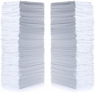 Simpli-Magic Cotton Shop Towels 14"x12" (145 Pack) – Reusable Cleaning Shop Rags for Automobiles, Industries, Garage and Homes (White)