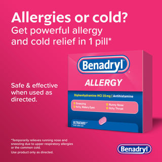Benadryl Allergy ULTRATAB 60X2 DISPENSIT, 1 Count