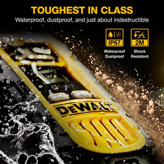 DEWALT DXFRS300 FRS Walkie Talkies, Long Range 2 Way Radio, 1W, IP67 Waterproof, 6 Pack with 6 Headsets, Gang Charger, DXFRS300BCH6-SV1