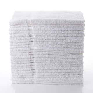 Simpli-Magic Cotton Hand Towels 16"x27" (12 Pack) – Soft Towels for Bathroom, Kitchen, Salon & Gym (White)