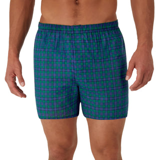 Hanes Men's Tagless Boxer With Exposed Waistband Multi-Packs, 5 Pack - Assorted Plaid, X-Large