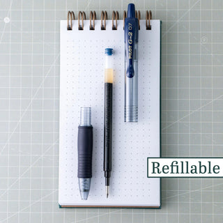 PILOT G2 Premium Refillable and Retractable Rolling Ball Gel Pens, Fine Point, Navy Blue Ink, 12-Pack (31187)