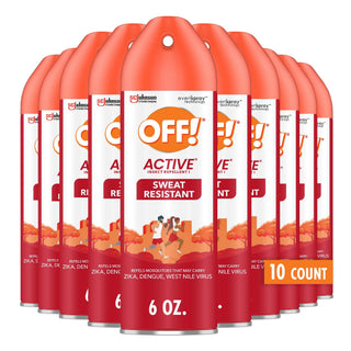 OFF! Active Insect Repellent Sweat Resistant Long Lasting Protection Repels Mosquitoes 6 Ounce (Pack of 12)