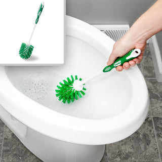 Libman Designer Bowl Brush and Caddy - 2 Pack - Toilet Brush and Holder Set, Non-Scratch, Bathroom Brush, Hygenic Caddy with Drying Slits