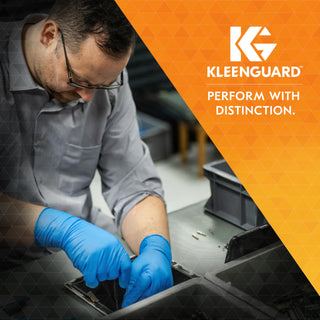 KleenGuard™ G10 Flex™ Blue Nitrile Gloves (54332), 3 Mil, Ambidextrous, Touchscreen Compatible, Small, 100 Gloves/Box