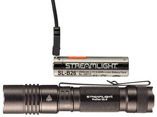 Streamlight 88083 ProTac 2L-X USB 500-Lumen 68,000-Candela Tactical LED Flashlight, Ten-TAP Programmable, Box, Black