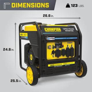 Champion Power Equipment 6500-Watt RV Ready Portable Open Frame Inverter Generator with Quiet Technology and CO Shield