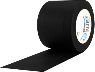 ProTapes Cable Path Cured Rubber Resin Zone Coated Gaffers Tape, 12.5 mil Thick, 30 yds Length, 4" Width, Black (Pack of 1)