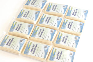 Primacare D-3680 First Aid Triangular Splint Bandage with Safety Pins for Sprain and Broken Bones Support, Latex Free Non-Woven Cotton, 40x40x56 (Pack of 12)